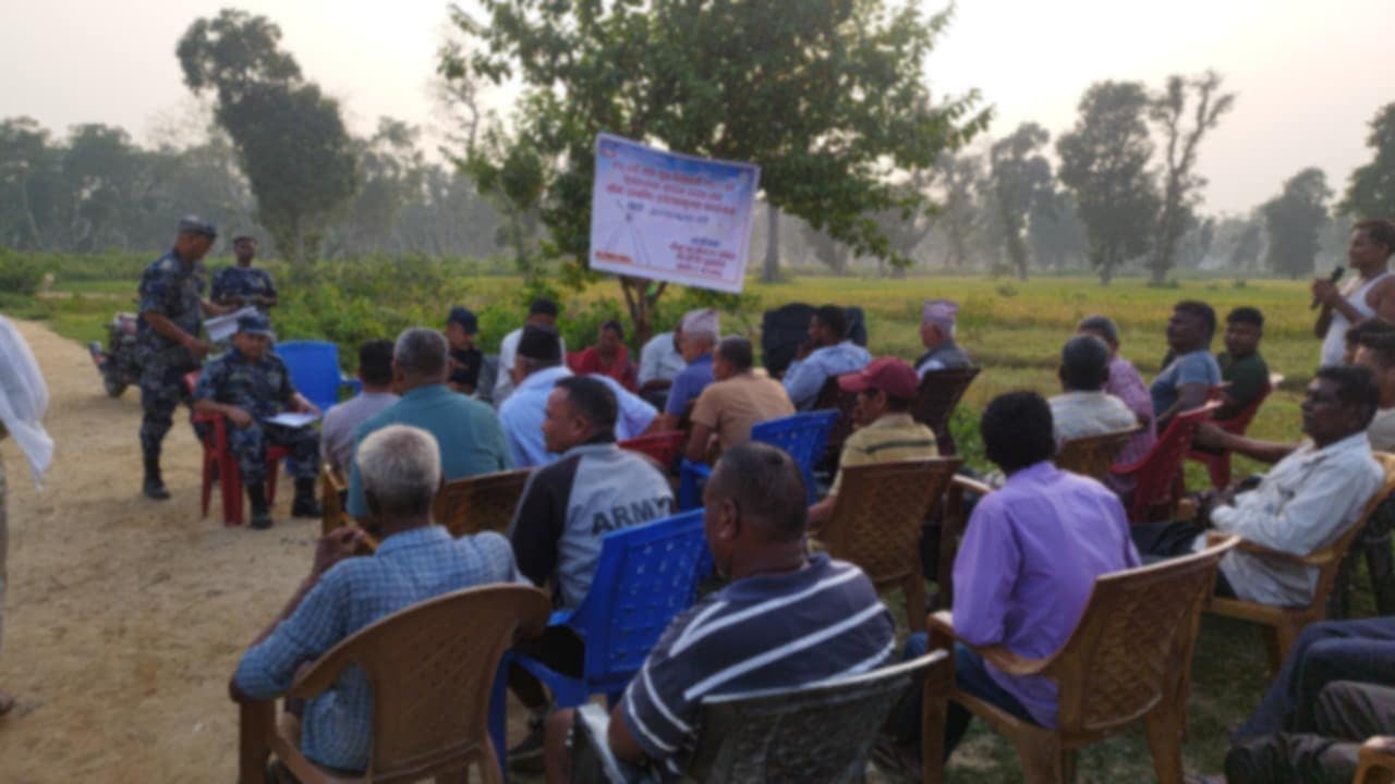 पुनर्वासमा भारतसँग सीमा जोडिएका वडामा सीमा सम्बन्धी सचेतनामूलक कार्यक्रम